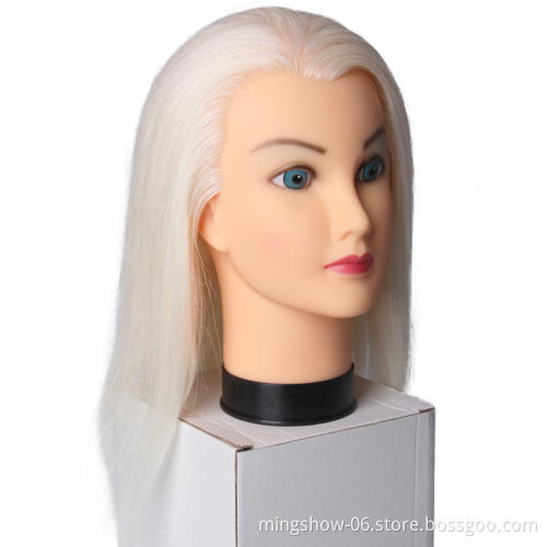 Hairdressing Dolls Styling Mannequin Hair Practice Training Human Head Professional Salon Hair Styling Head